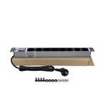 19" 1U 8'Lİ SCHUKO ANAHTARLI ALÜMİNYUM RACK KABİN GRUP PRİZİ ...