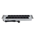 19" 2U 16'LI FRANSIZ SOKETLİ UPS ALÜMİNYUM RACK KABİN PRİZİ PDU