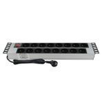 19" 2U 16'LI FRANSIZ UPS ANAHTARLI ALÜMİNYUM RACK KABİN PRİZİ PDU