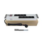 19" 2U 9'LU SCHUKO ANAHTARLI ALÜMİNYUM RACK KABİN GRUP PRİZİ PDU