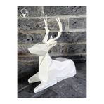 19 CM BEYAZ GEYİK BİBLO, Geyik Figürlü Modern Dekoratif Biblo, Pinterest Biblo, qqqwcwv2