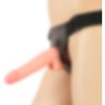 19 cm Güçlü 10 Fonksiyonlu Titreşimli Strapon Gerçekçi Bele Takılan Belden Bağlamalı Vibratör Takma Dildo Kemerli Protez Yapay Penis - Kemerli Vibratör