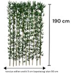 190 cm Yapay Bambu Dogal Govde Yogun Yaprak