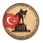 1915 Çanakkale Geçilmez Deri Peç - Arma - Askeri Patch