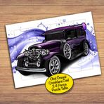 19221 Eski Dönem Arabası Çocuklara Özel Puzzle Yapboz Tablo