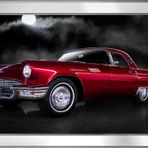 1956 Ford Thunderbird Araba Motifli Kanvas Tablo DBSANAT11870