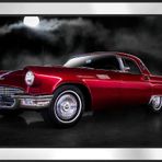 1956 Ford Thunderbird Araba Motifli Kanvas Tablo DBSANAT1187113