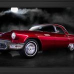 1956 Ford Thunderbird Araba Motifli Kanvas Tablo DBSANAT11872
