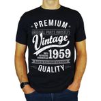 1958 Vintage Year - Aged to Perfection - 65. Doğum Günü Hediyesi | Mevcut Erkek Tişört, siyah, XXL