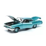 1962 Chevrolet Bel Air 1:18 Ölçekli Klasik Araba Turkuaz Renkli 30 Cm Vitrin