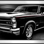 1965 Pontiac GTO Klasik Araba-2 Motifli Kanvas Tablo DBSANAT1213813