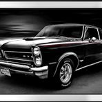 1965 Pontiac GTO Klasik Araba Motifli Kanvas Tablo DBSANAT12060