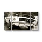1967 Model Ford Mustang Tablosu 126 x 70-3 Parçalı