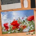 19706412 Kırmızı Gelincik Çiçeği 240 Parça Puzzle Yapboz