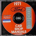 1971 MERCURY FACTORY REPAIR SHOP & SERVICE MANUAL CD - Comet, Cougar, Boss 429, Cougar Cobra Jet, Cougar XR-7, Colony Park, Cyclone, Cyclone GT, Cyclone Spoiler. 71