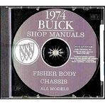 1974 BUICK REPAIR SHOP & SERVICE MANUAL & FISHER BODY MANUAL CD INCLUDES: Apollo, Century, Regal, LeSabre, Estate Wagon, Electra, & Riviera 74