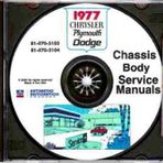 1977 PLYMOUTH REPAIR SHOP & SERVICE MANUAL & BODY MANUAL CD INCUDES: Fury (Suburban & Salon), Gran Fury (Brougham & Suburban) & Volare 77