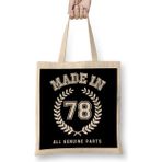 1978 Made In 78 All Genuine Parts Bez Çanta Uzun Saplı - Açık Bej - 40 X 40