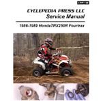 1986 - 1989 Honda TRX250R Fourtrax Cyclepedia Printed ATV Service Manual
