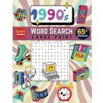 1990s Cross Word Puzzle For Adults and Seniors: 1200+ Words 1990s Themed Large Print Puzzles, Nostalgic word search book for Fun and Easy To Read for Brain (Gift Book)
