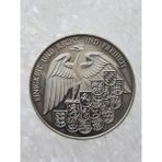 1991 Almanya Hatıra 5 Mark Madalya. 4cm Boyutunda Tertemiz Durumda. Eyalet Armalı