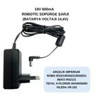 19V 600Ma Robotik Süpürge Şarj Adaptörü Arçelik Beko Tefal Rs3221 Rs9231 Rs9221 Rs2121 Uyumlu