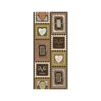 19V69 Italia Kahverengi Kadın Batik Eşarp 15547