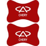 1Araba 1Ev 2'li Set Chery Araçlarla Uyumlu Ortopedik Oto Boyun Yastığı - Kırmızı