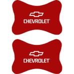 1Araba 1Ev 2'li Set Chevrolet Araçlarla Uyumlu Ortopedik Oto Boyun Yastığı - Kırmızı