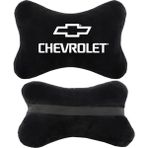1Araba 1Ev 2'li Set Chevrolet Araçlarla Uyumlu Ortopedik Oto Boyun Yastığı - Siyah