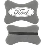 1Araba 1Ev 2'li Set Ford Araçlarla Uyumlu Ortopedik Oto Boyun Yastığı - Gri