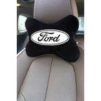 1Araba 1Ev 2'li Set Ford Araçlarla Uyumlu Ortopedik Oto Boyun Yastığı - Siyah