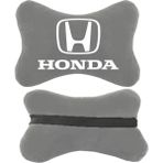 1Araba 1Ev 2'li Set Honda Araçlarla Uyumlu Ortopedik Oto Boyun Yastığı - Gri