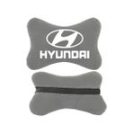 1Araba 1Ev 2'li Set Hyundai Araçlarla Uyumlu Ortopedik Oto Boyun Yastığı - Gri