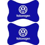 1Araba 1Ev 2'li Set Volkswagen Araçlarla Uyumlu Ortopedik Oto Boyun Yastığı - Mavi
