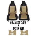 1araba1ev Oto Koltuk Kılıfı Tofaş Ön Arka Takım + 2 Adet Boyun Yastığı Seti