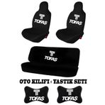 1araba1ev Tofaş Oto Koltuk Kılıfı Takım Uyumlu + Tofaş Oto Boyun Yastığı 2'li Set