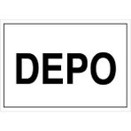 1Beyaz Reklam Depo Uyarı Tabelası - 20x30 Foreks - KSM4