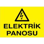 1Beyaz Reklam Elektrik Panosu Uyarı Tabelası - 20x30 Foreks - PAN14
