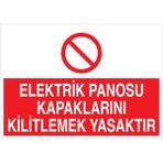 1Beyaz Reklam Elektrik Panosu... Uyarı Tabelası - 20x30 Foreks - PAN18