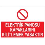 1Beyaz Reklam Elektrik Panosu... Uyarı Tabelası - 70x100 Foreks - PAN18