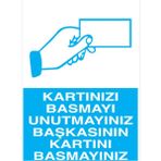 1Beyaz Reklam Kartınızı Basmayı... Uyarı Tabelası - 20x30 Alüminyum Kompozit Panel - İYF15