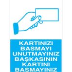 1Beyaz Reklam Kartınızı Basmayı... Uyarı Tabelası - 50x70 Alüminyum Kompozit Panel - İYF15