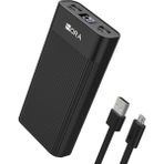 1Hora GAR117 20000 Mah Taşınabilir Hızlı Şarj Cihazı - Pd 20W - 3 Çıkışlı - Usb-C, Usb-A, Lightning Uyumlu Powerbank - Siyah