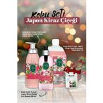 1lt Kolonya, Sıvı ve Köpük Sabun 500ml Japon Kiraz Çiçeği ve Rosie Pamuk
