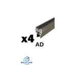 1M-4Ad.-Cam Balkon Aluminyum Fitil Buyuk - H