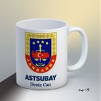 1sence Consept Kişiye Özel Astsubay Temalı Kupa Bardak - 010 - Beyaz - 300 ml