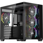 1st Player Bv7 Siyah Ack 750W 80+ Bronze Argb 4X12CM Fan Panoramik Temperli Cam USB 3.0 Atx Kasa - 750 W