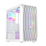 1stplayer Ariya AY7 Beyaz 650W 80+ ARGB 4x12 cm Fan Temperli Cam Mesh USB 3.0 ATX Bilgisayar Kasası