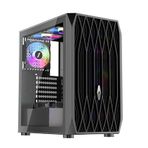 1stplayer Ariya AY7 Siyah 650W 80+ ARGB 4x12 cm Fan Temperli Cam Mesh USB 3.0 ATX Bilgisayar Kasası